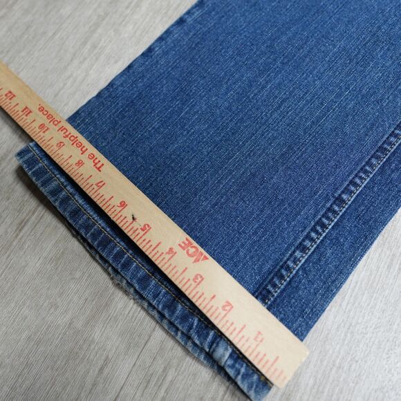 Y2K Levis Signature Mid Rise Bootcut Misses Size 16 M Stretch Denim Blue 36x31 - Picture 10 of 10